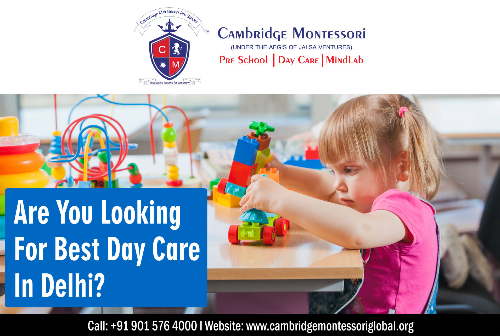 Best Daycare in Delhi | Cambridge Montessori Preschool