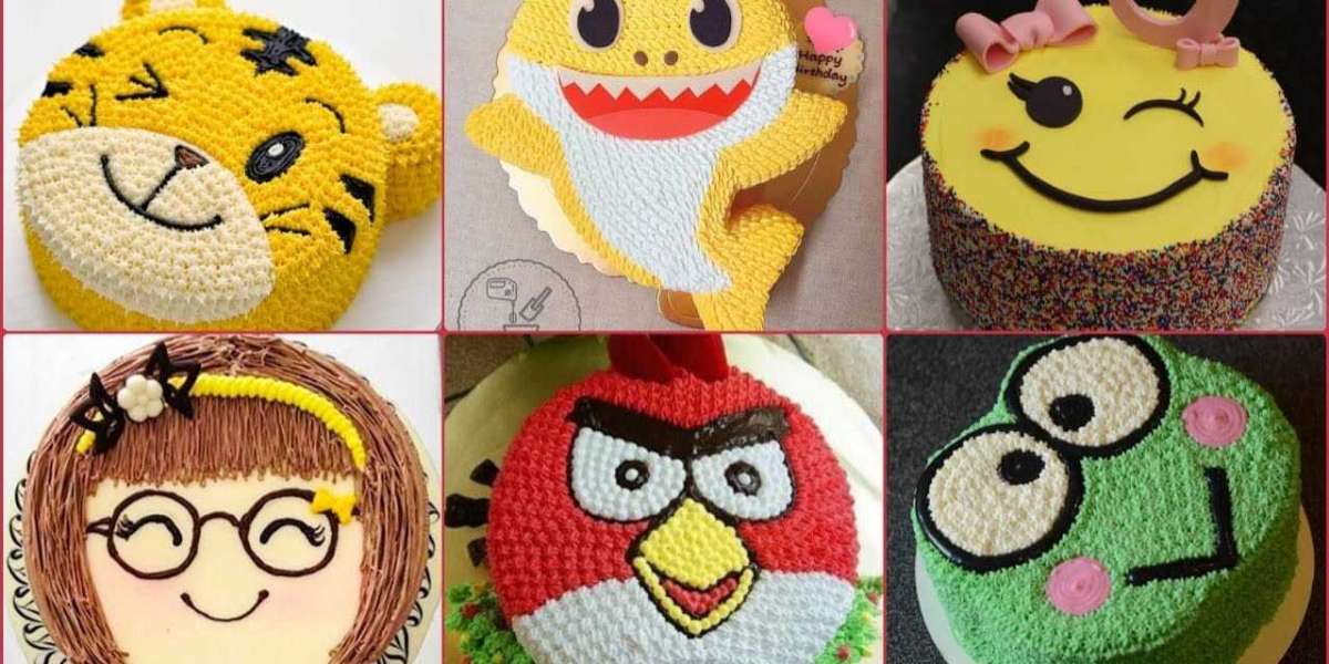 Cartoon face Birthday Cake designs ideas for boys & girls