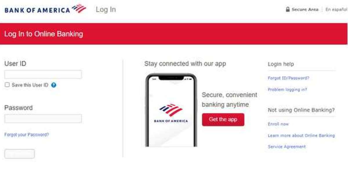 Online banking experience of Bank of America