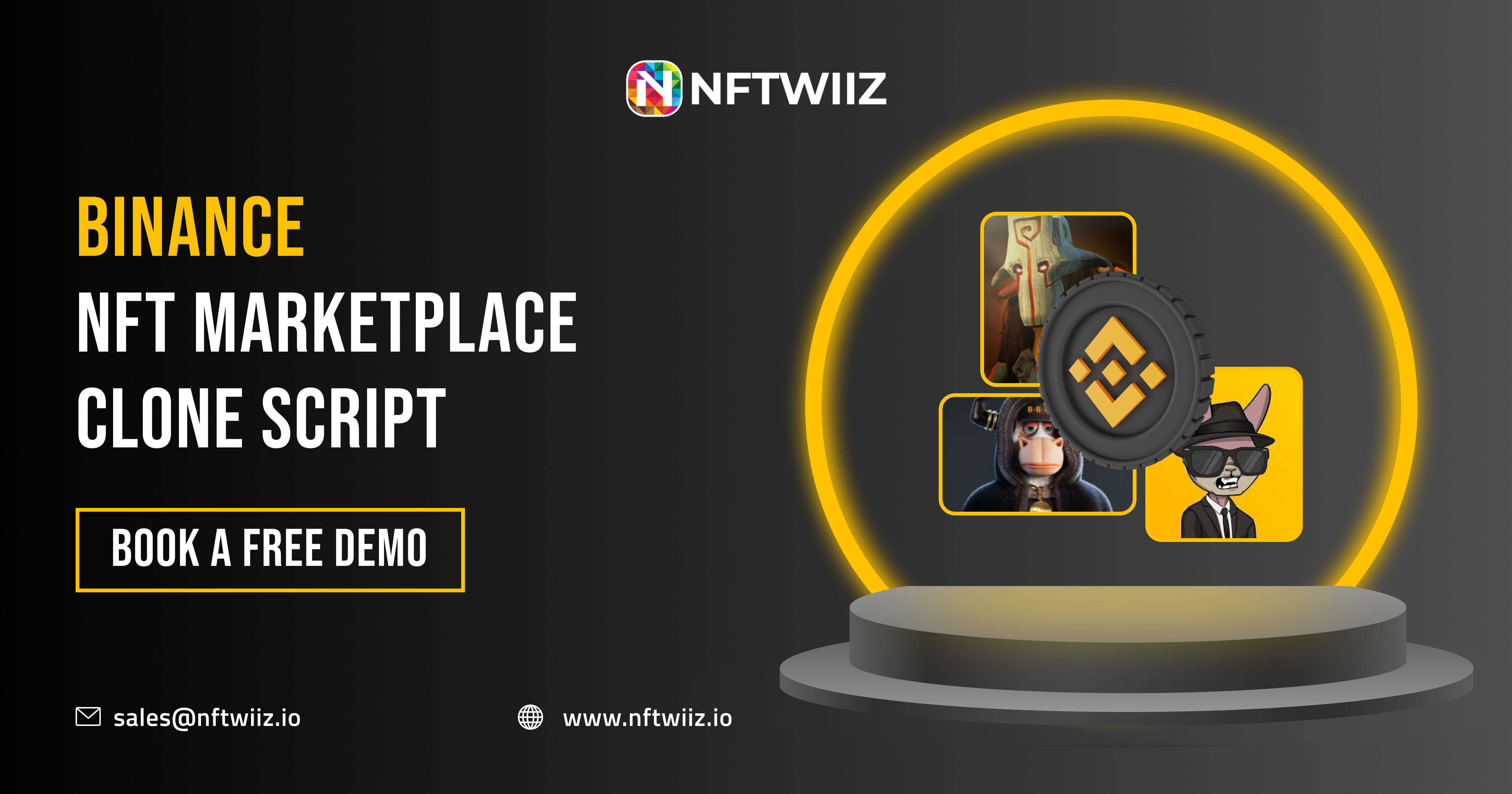 Binance NFT Marketplace Clone Script | NFTWIIZ