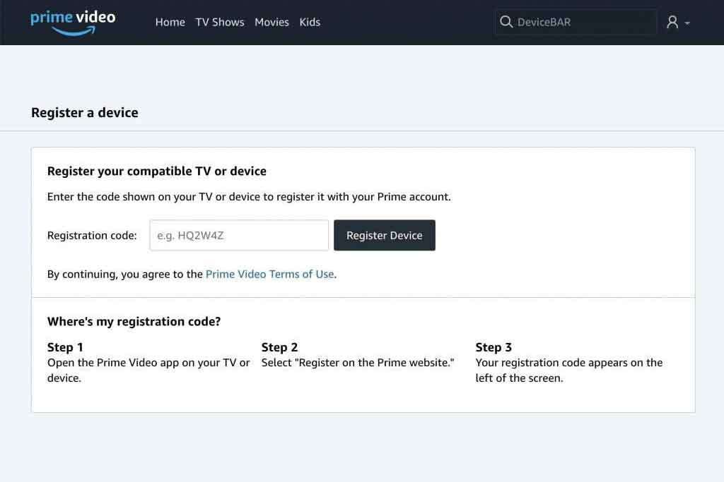 Activate Prime Video Using Primevideo.com/mytv Enter Code