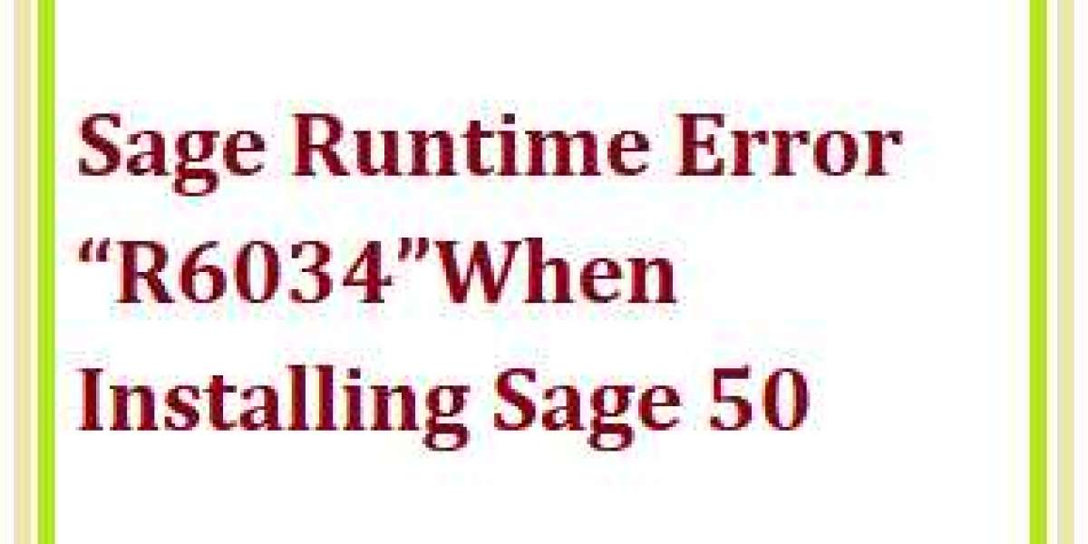 Sage Runtime Error “R6034” When Installing Sage 50 Accounts