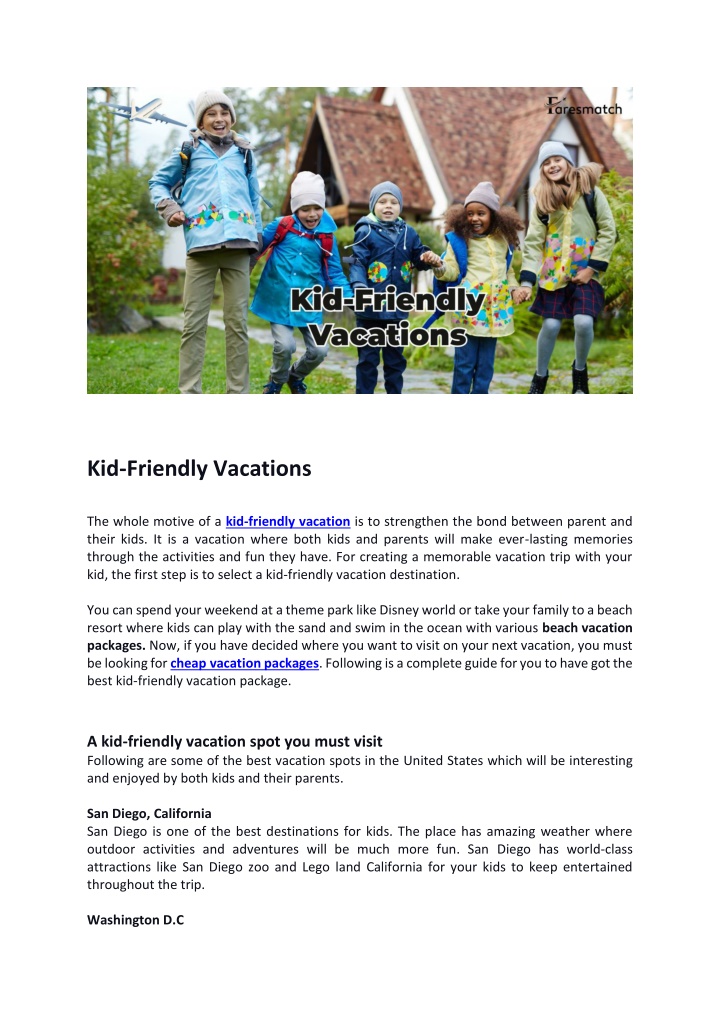 PPT - Kid-friendly vacation PowerPoint Presentation, free download - ID:12024286