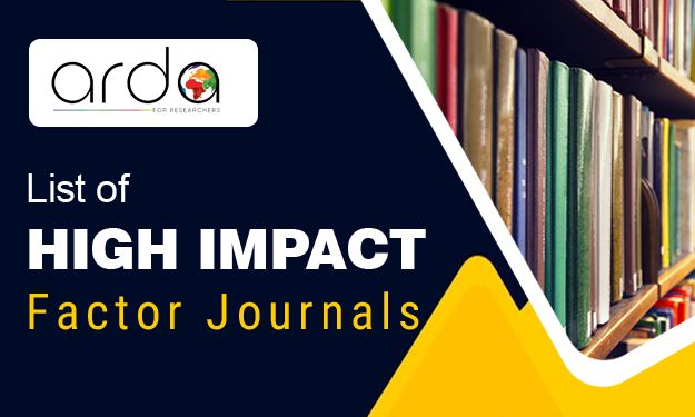 List of High Impact Factor Journals 2023 | Scopus, WoS
