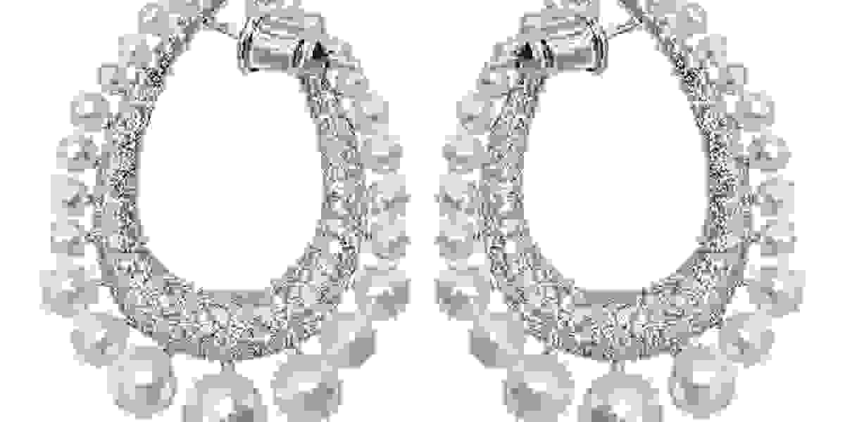 Diamond Row of Pearl Drop Earrings: Timeless Elegance and Unmatched Glamour