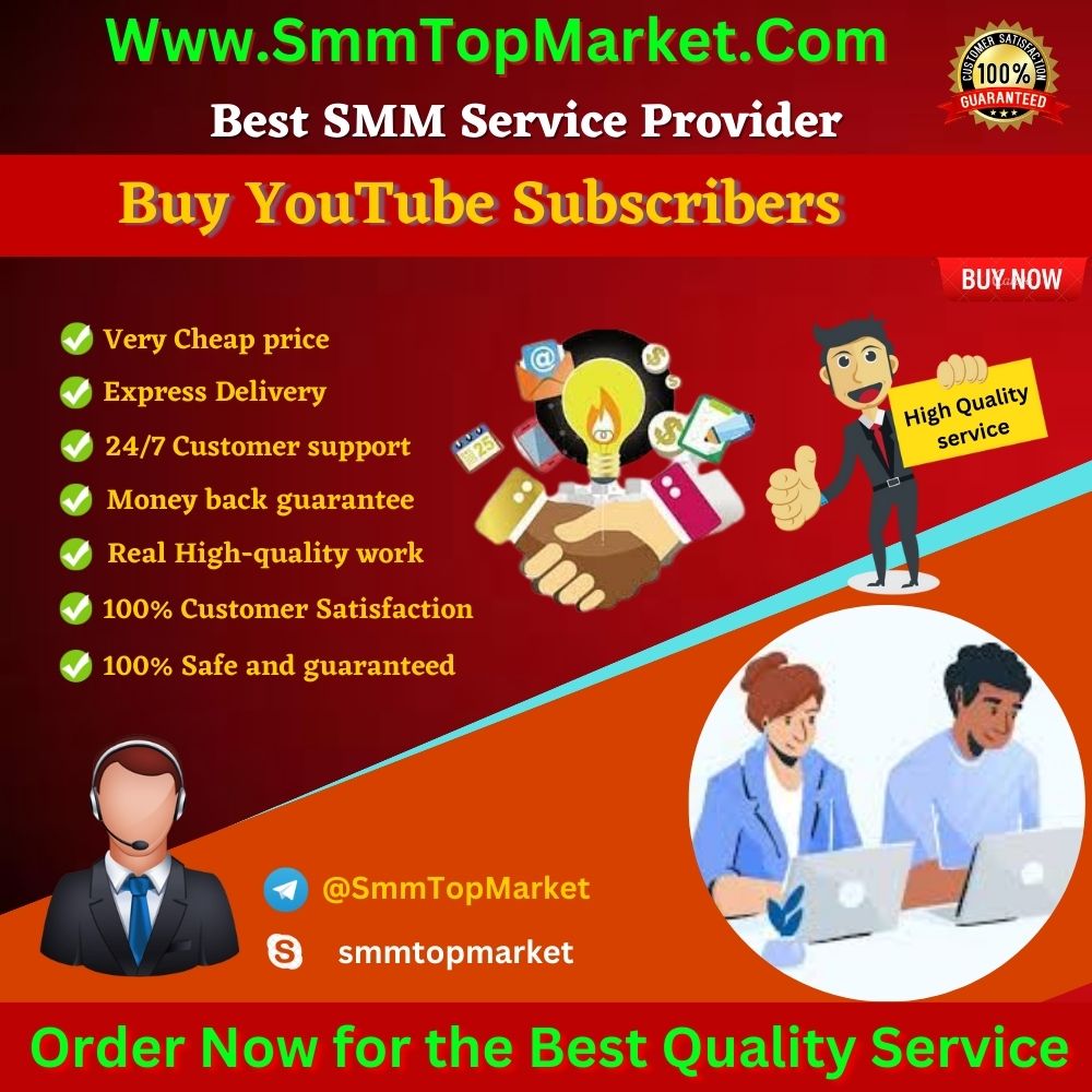 Buy YouTube Subscribers - SmmTopMarket