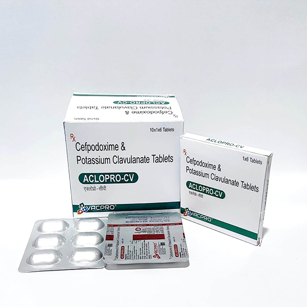 CLOPRO CV - Cefpodoxime 200 mg + Potassium clavulanate 125 mg Tablets manufacturer in India