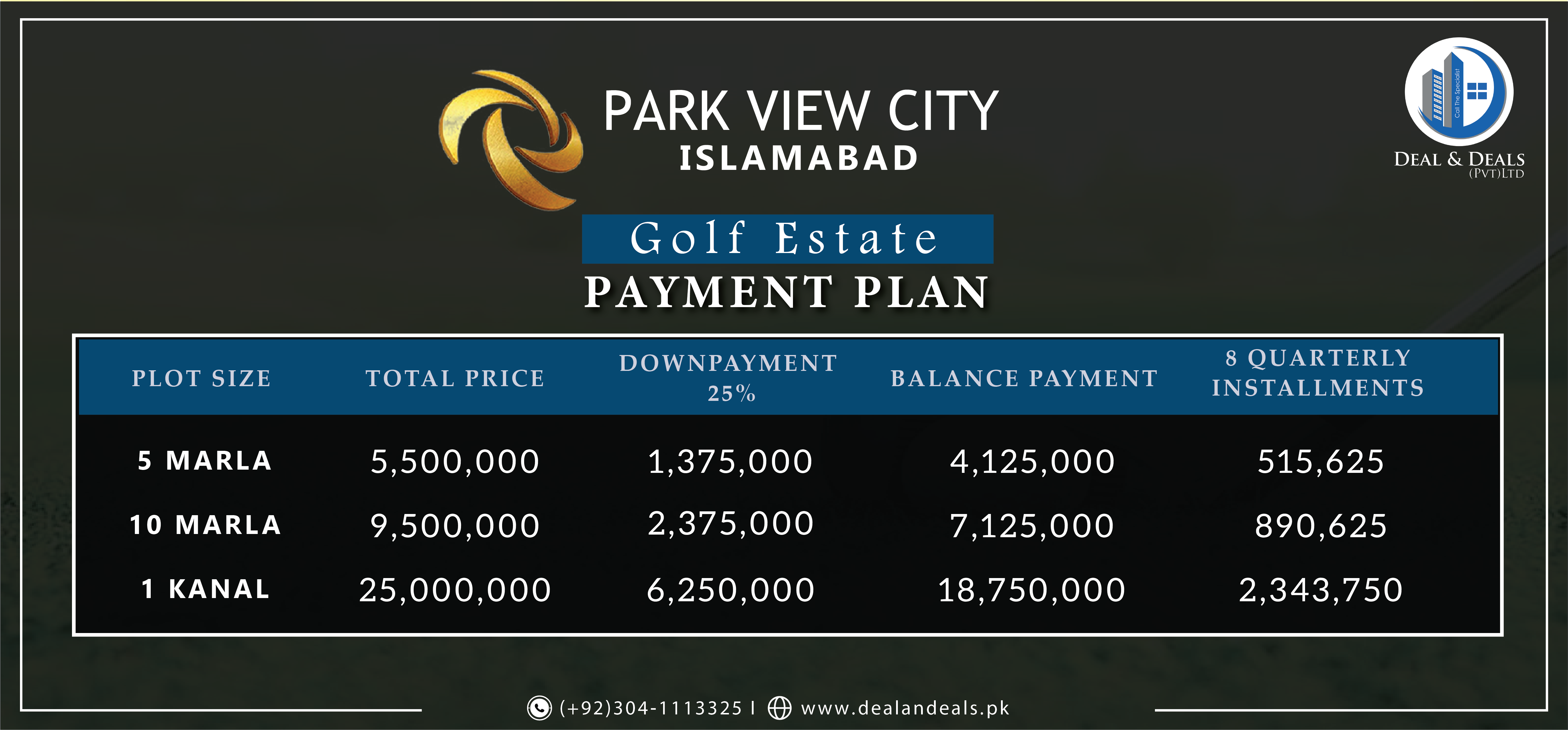 Park View City Islamabad | Payment Plan | Location & Map