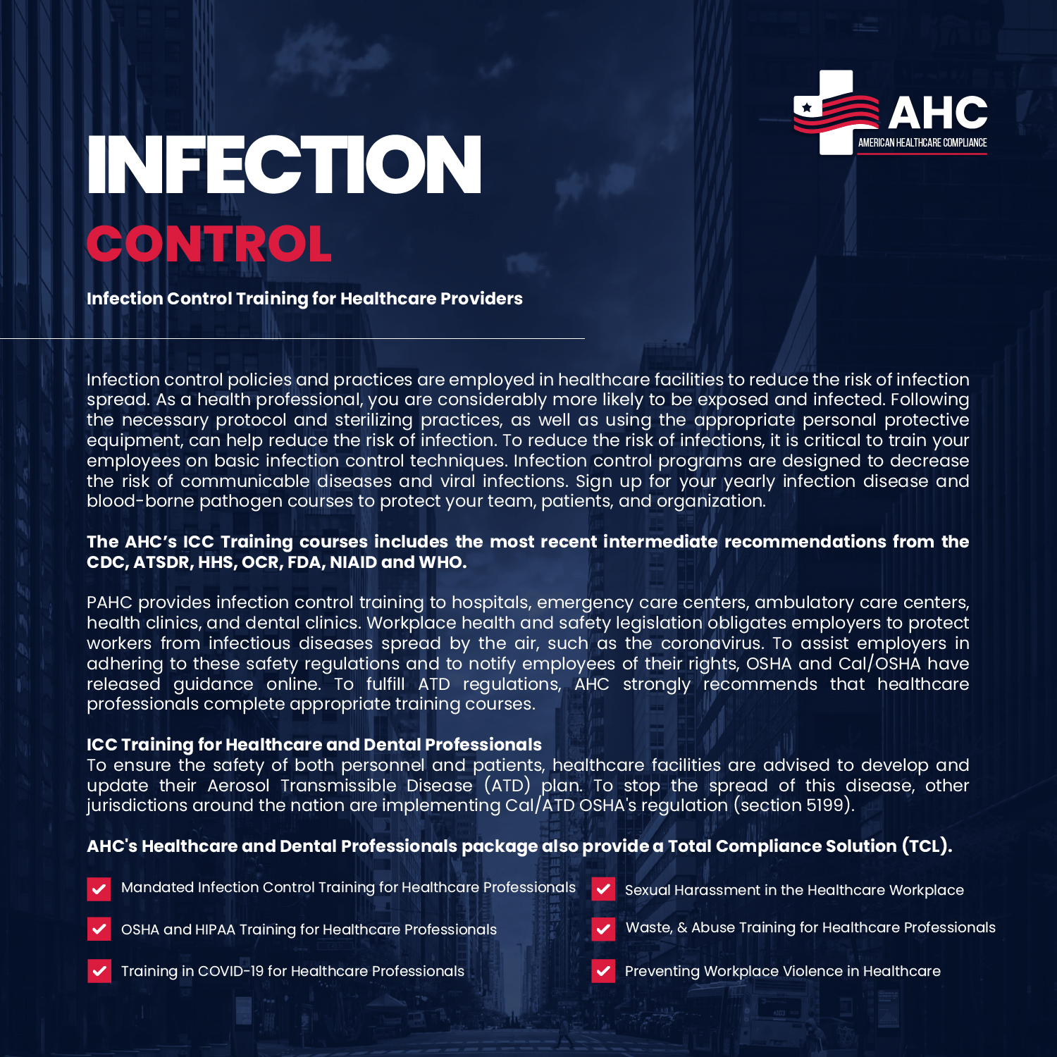 Infection Control - American Healthcare Compliance