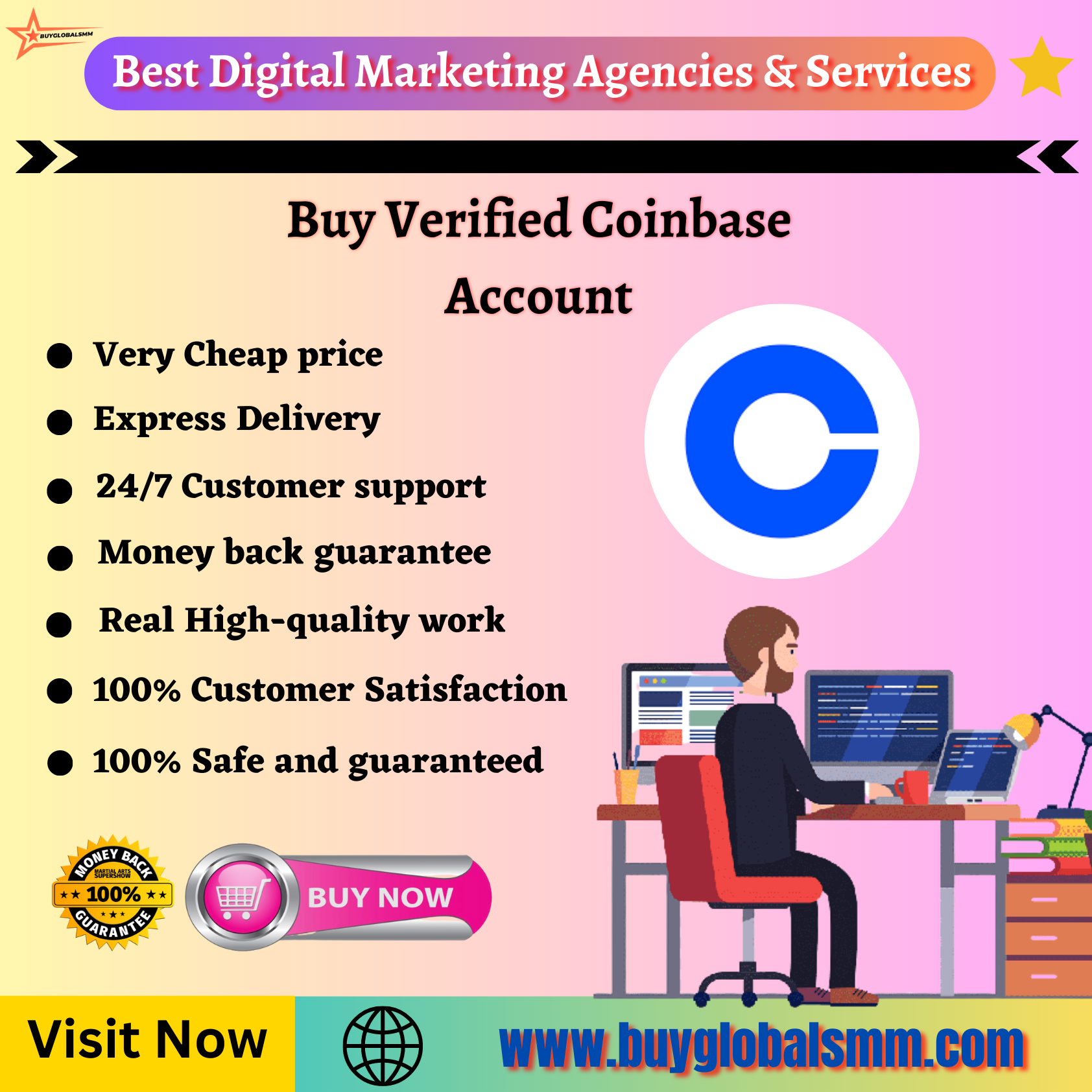 Buy Verified Coinbase Account- 100% Fully Verified & cheap..