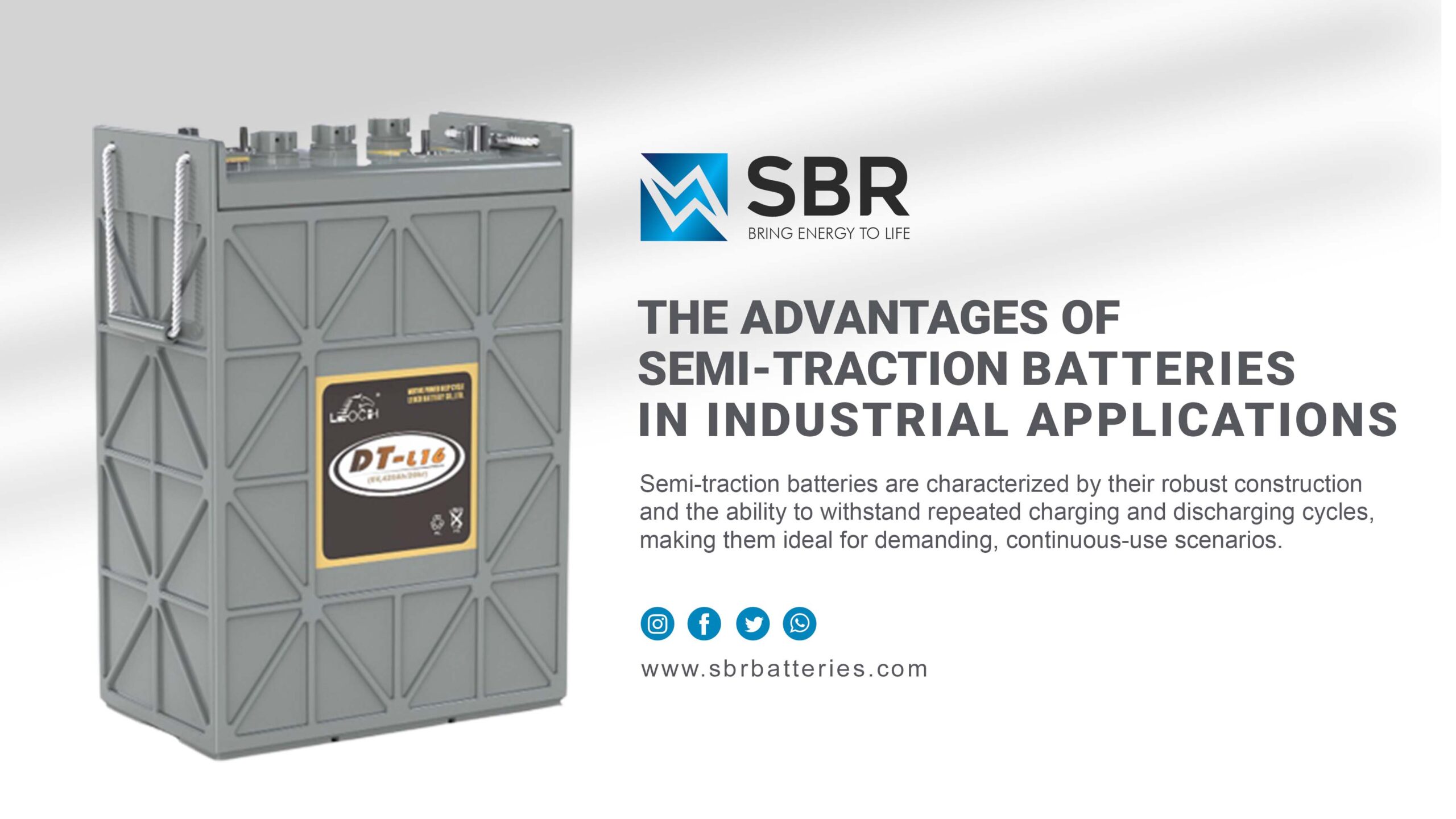 The Advantages of Semi-Traction Batteries in Industrial Applications - sbrbatteries