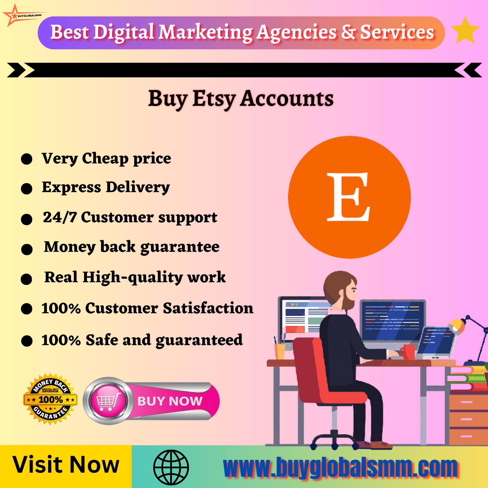 Buy Etsy Accounts- 100% Fully Verified account & cheap....