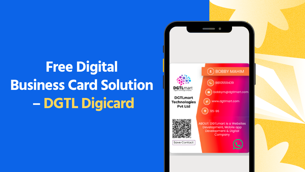 Free Digital Business Card Solution - DGTL Digicard -