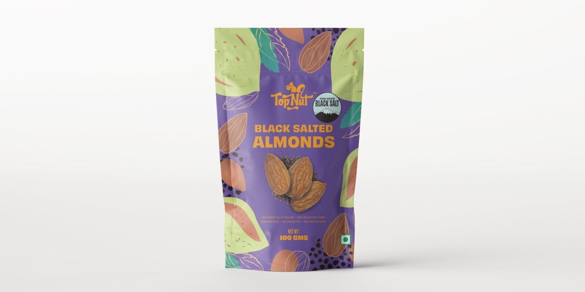 Buy Black Salted Almonds | Topnut