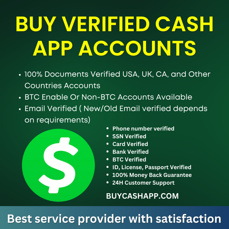 Buy Verified Cash App Accounts - BTC Enabled 100% Verified