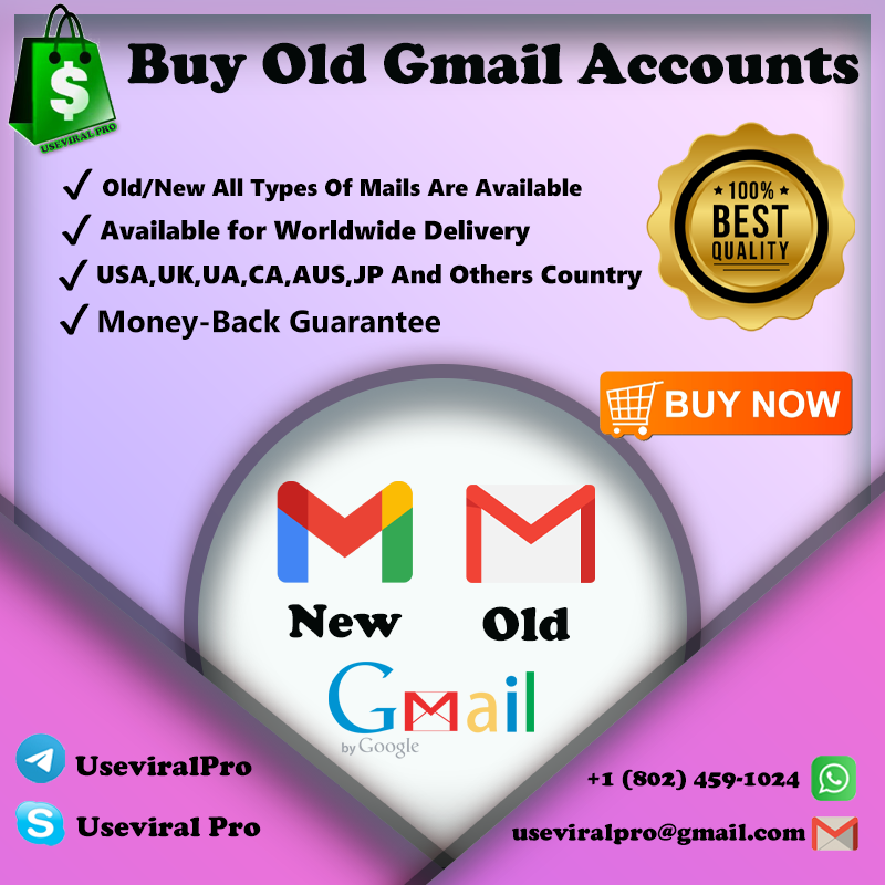 Buy Old Gmail Accounts - Buy New Gmail Accounts Useviral Pro