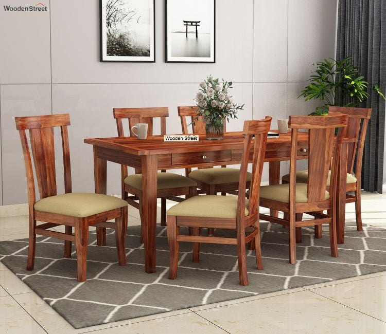 Buy 6 Seater Dining Table Set 55% Off Online in India Wooden Street