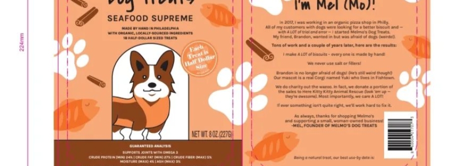 Melmos Dog Treats Cover Image