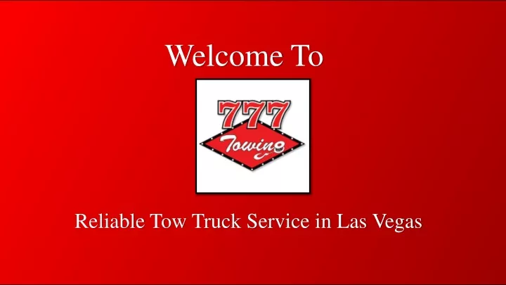 Best Tow Truck Service in Las Vegas - 24/7 Emergency Towing