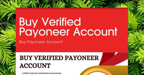 Buy Verified Payoneer Account | Smore Newsletters