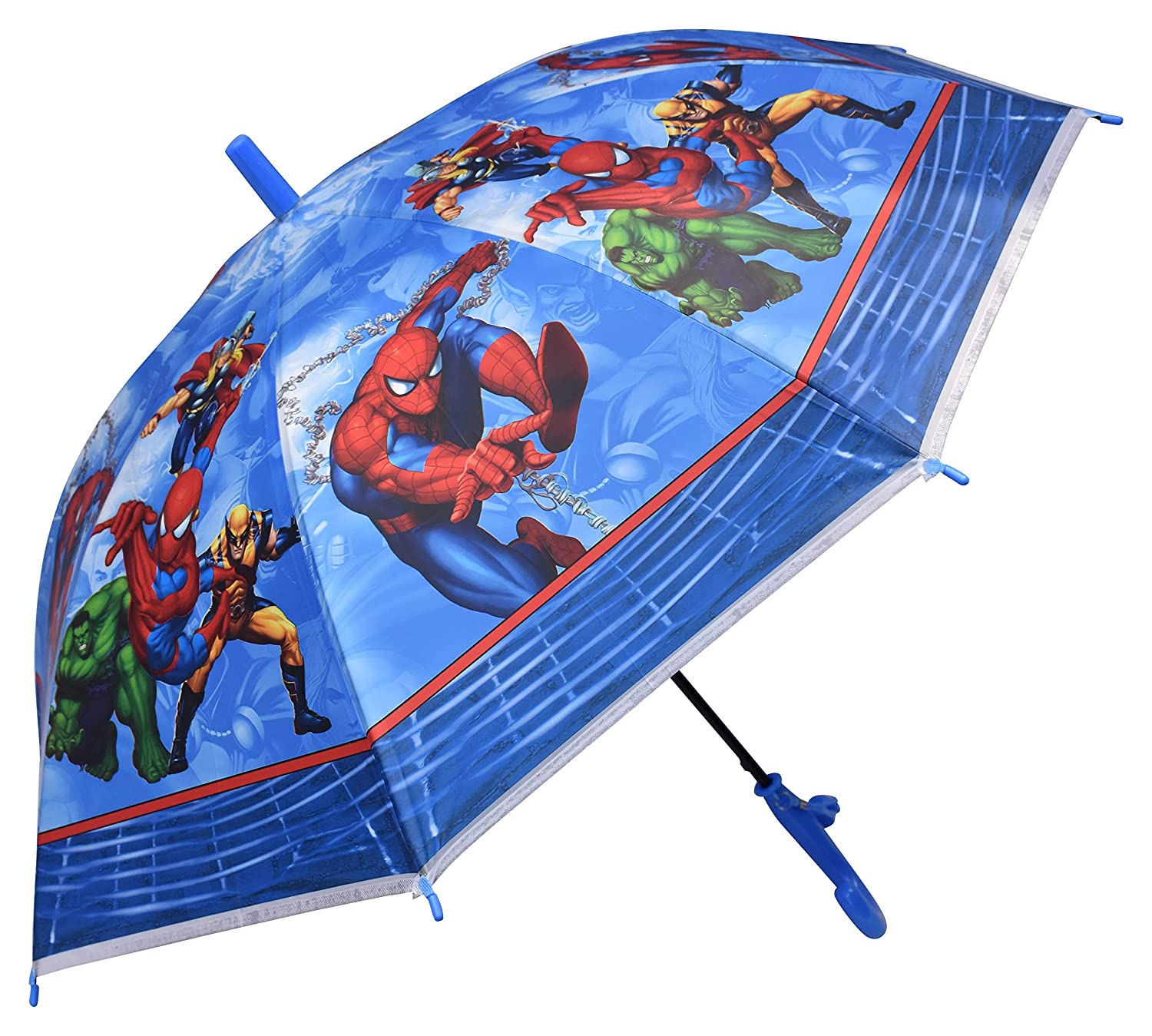 CHAATEWALA™ Flying Spiderman with Superhero Umbrella for children, spider-man umbrella for kids, Cartoon Print Rain Umbrella, Kids Umbrella, Spider Umbrella for Boys - Umbrella