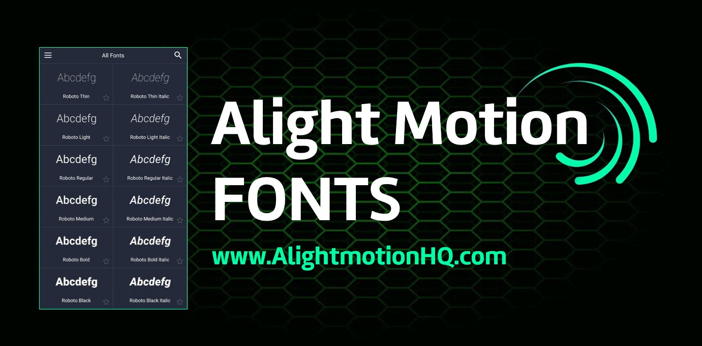 Learn How to Add and Customize Fonts in Alight Motion