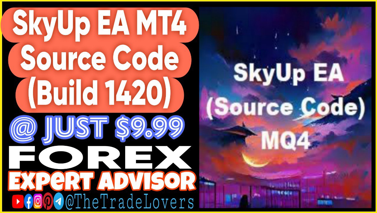 SkyUp EA MT4 Source Code MQ4 (Works on Build 1420) | Forex Robot | MT4 Expert Advisor - Payhip