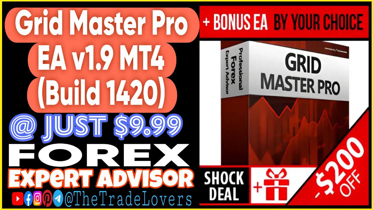 Grid Master PRO V1.9 MT4 (Works on Build 1420) | Forex Robot | MT4 Expert Advisor - Payhip