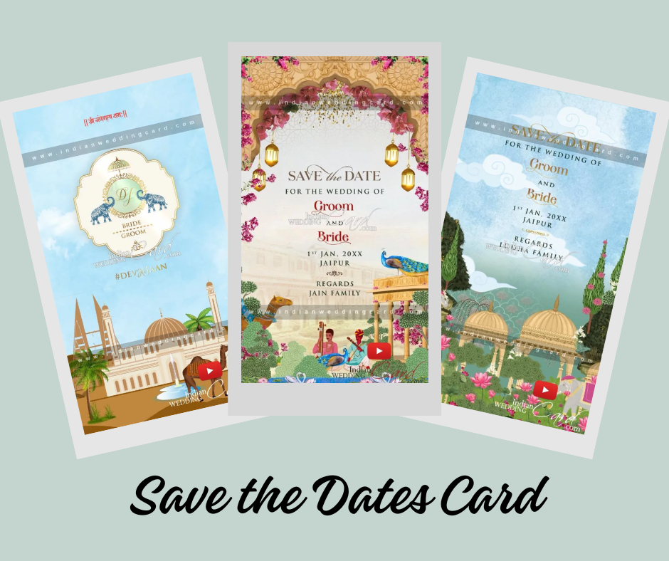 Save the Dates vs Invitations: What You Need to Know | Indian Wedding Card