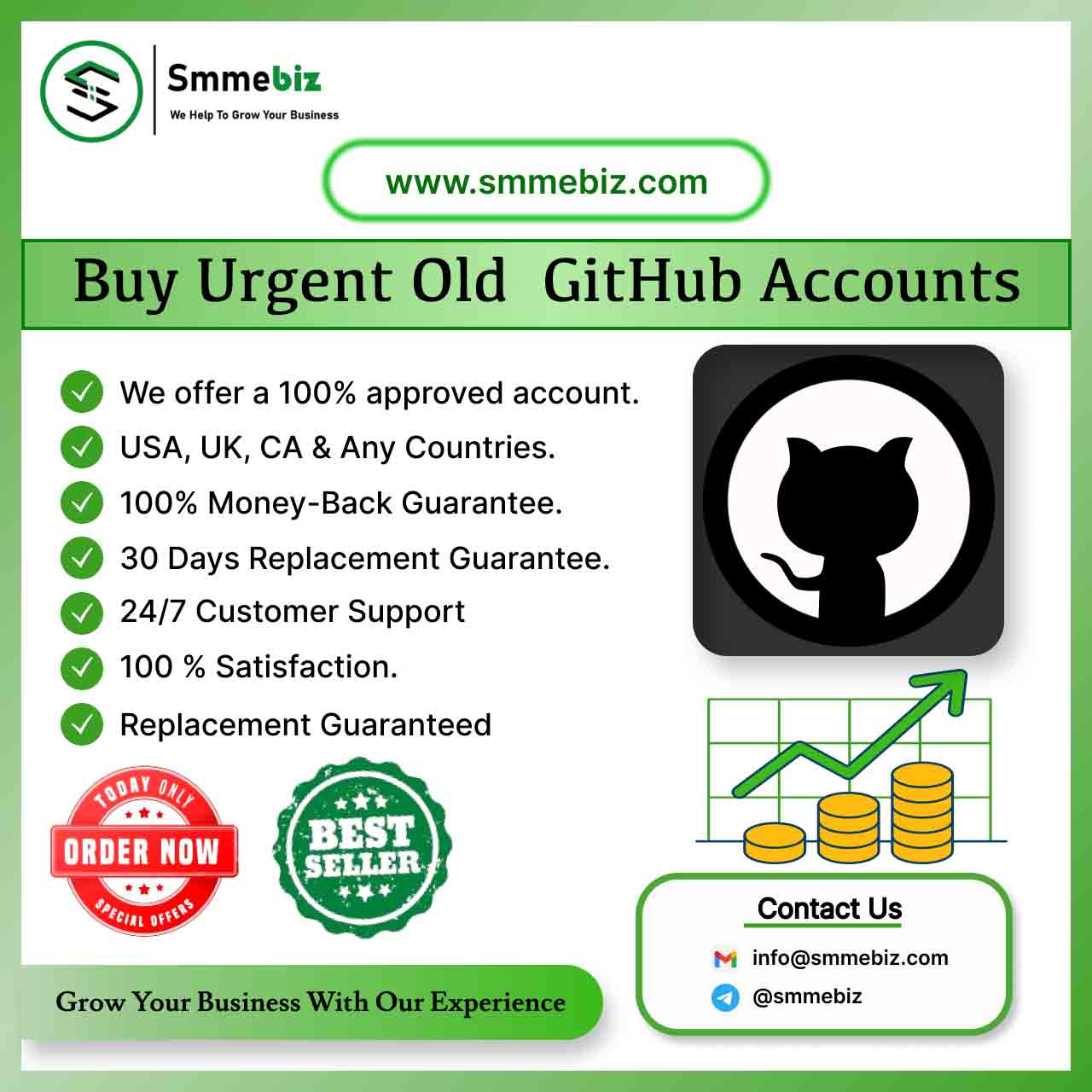 Buy old GitHub Accounts - Smme Biz