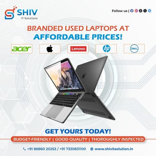 Used Laptops for Sale in SP Road – Shiv IT solutins