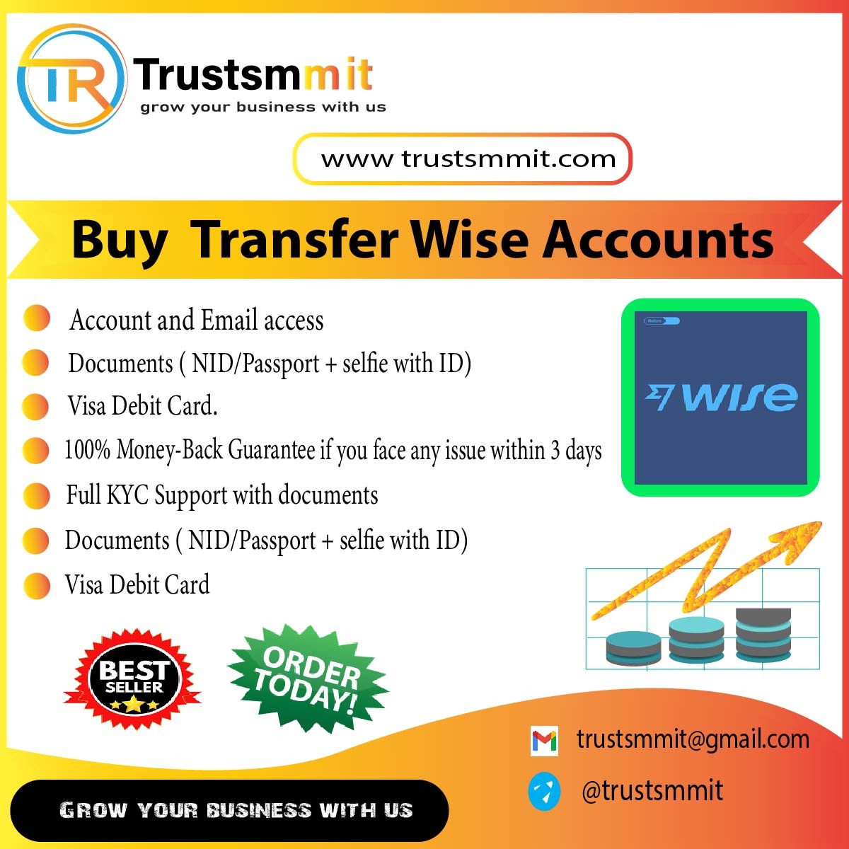 Buy TransferWise Accounts -