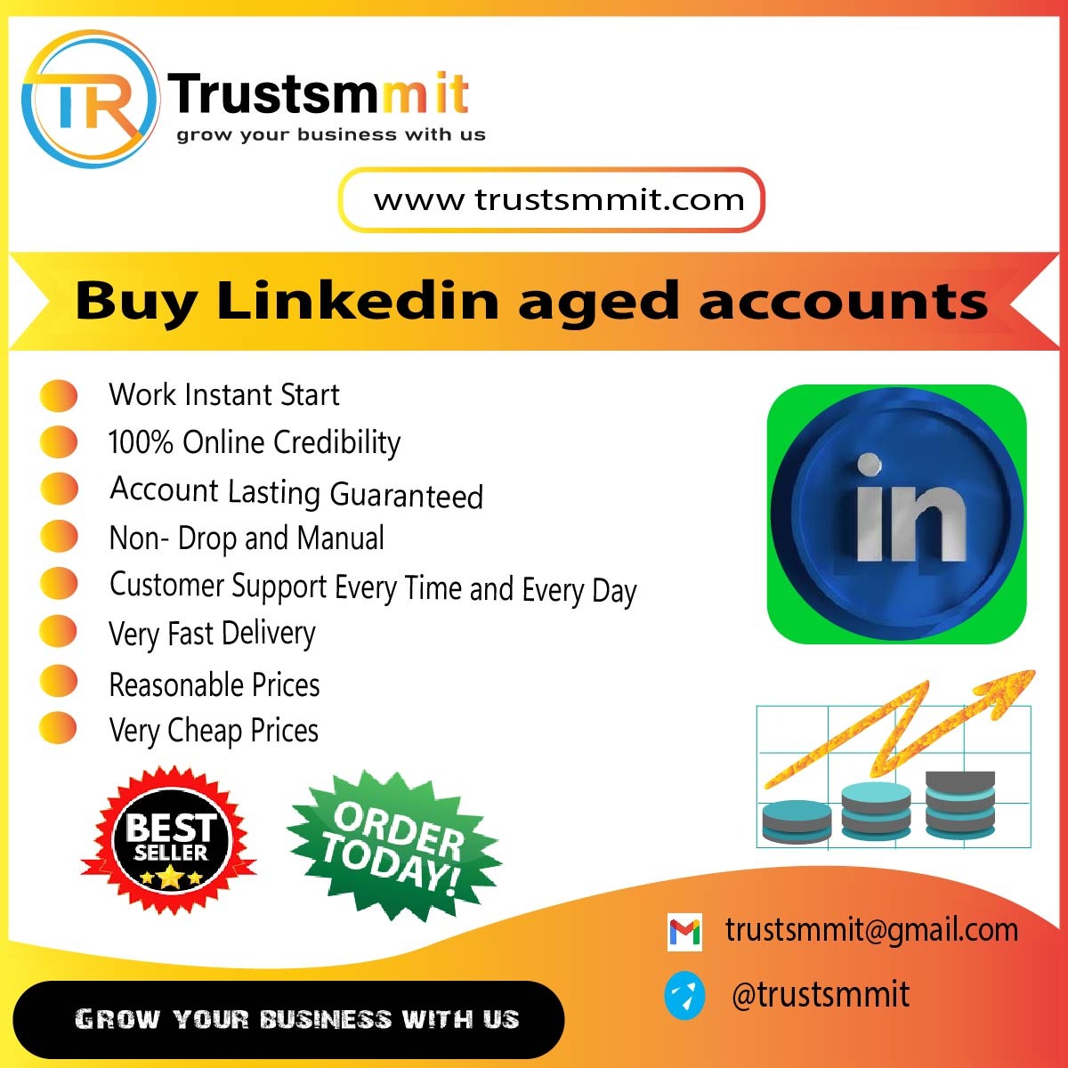 Buy Linkedin aged accounts - Any country account available