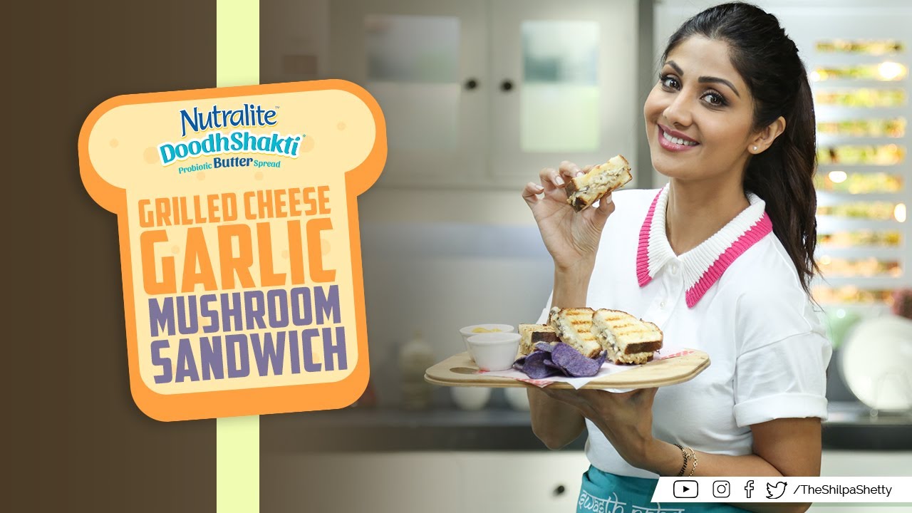 Grilled Cheese Mushroom Sandwich Recipe by Sanjeev Kapoor