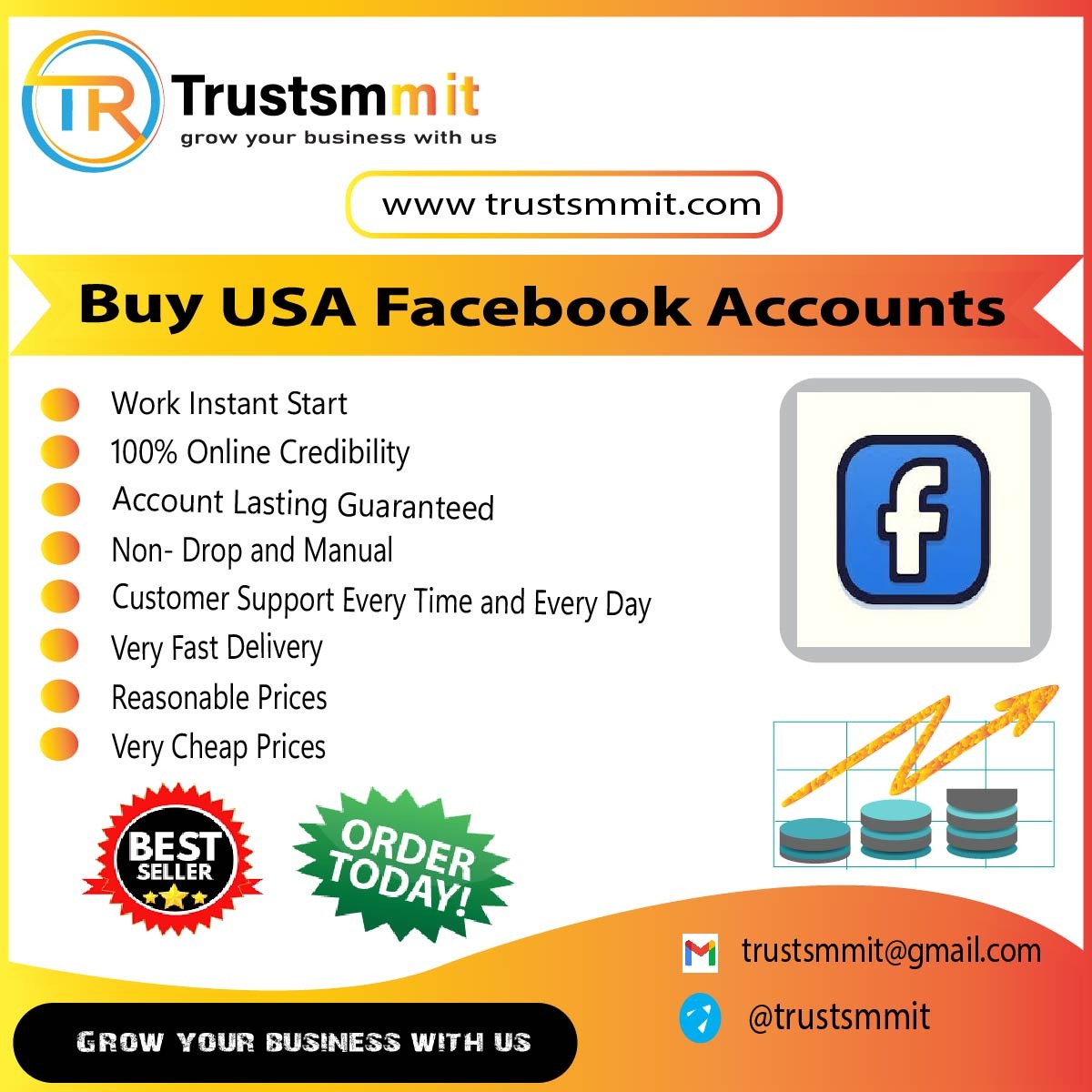 Buy USA Facebook Accounts - 100% Secure & USA Verified