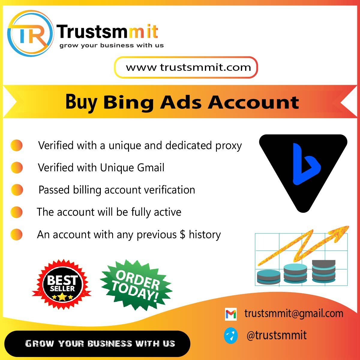 Buy Bing Ads Account - 100% Fully Verified Active Account