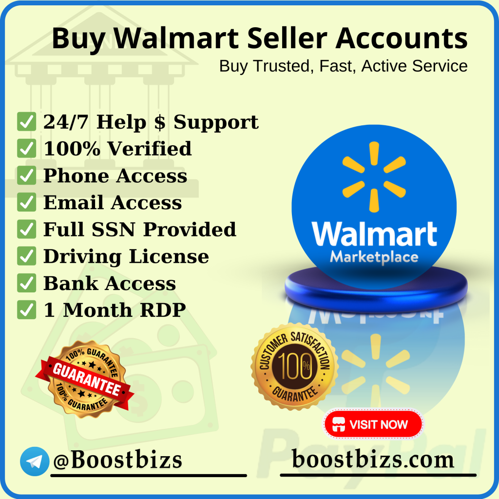 Buy Walmart Seller Accounts - BOOSTBIZS