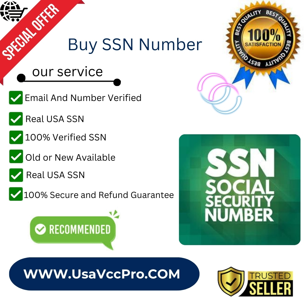 Buy SSN Number - SSN Number Safely and Securely with USA VCC Pro