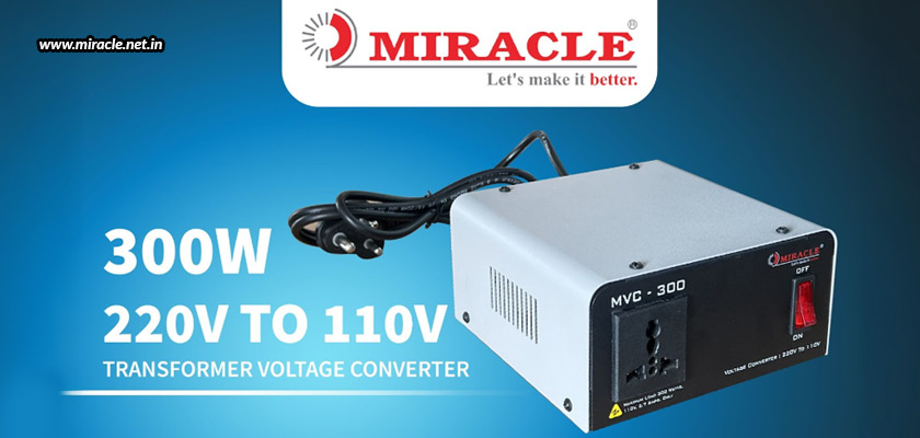 Effortlessly Use US and Canadian Appliances in India with Miracle’s Step-Down Transformer