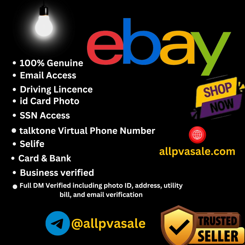 Buy eBay Account - kyc fully verified With Feedback