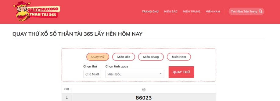 Quay Thử Xổ Số Thần Tài 365 Cover Image