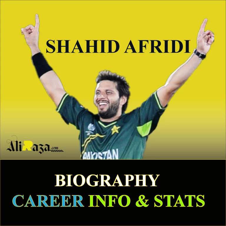 Shahid Afridi| Career, Family, Info & Stats