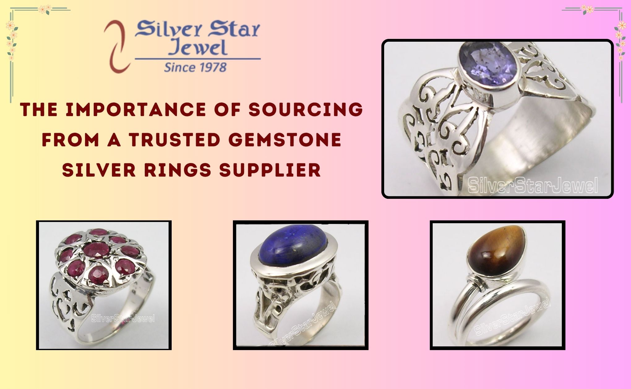 The Importance of Sourcing from a Trusted Gemstone Silver Rings Supplier