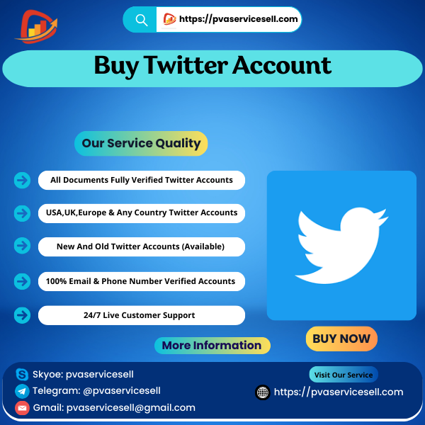 Buy Twitter Account - PVA Service Sell