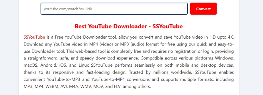 SSYouTube Downloader Cover Image