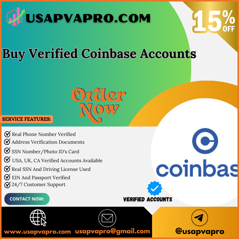 Buy Verified Coinbase Account - 100% Fully Verified Account