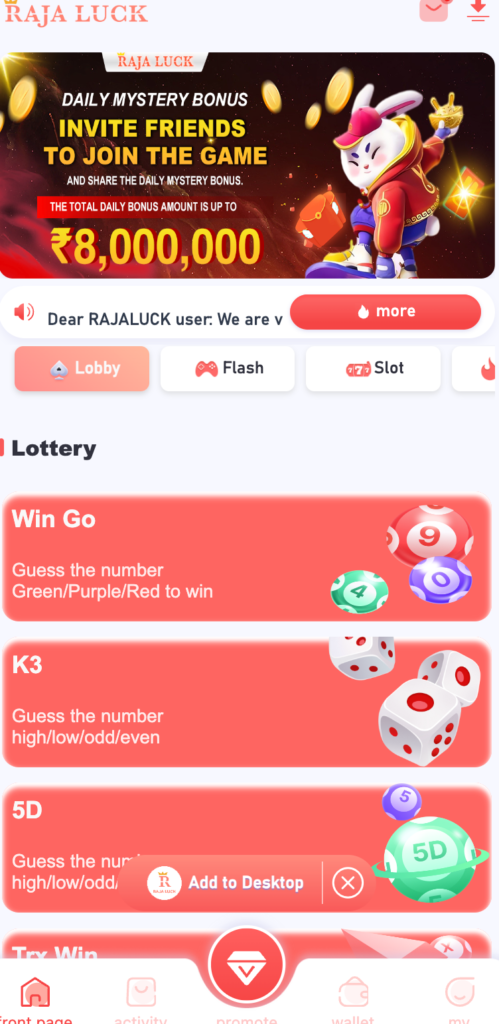 Raja Luck | Raja Luck App | Raja Games