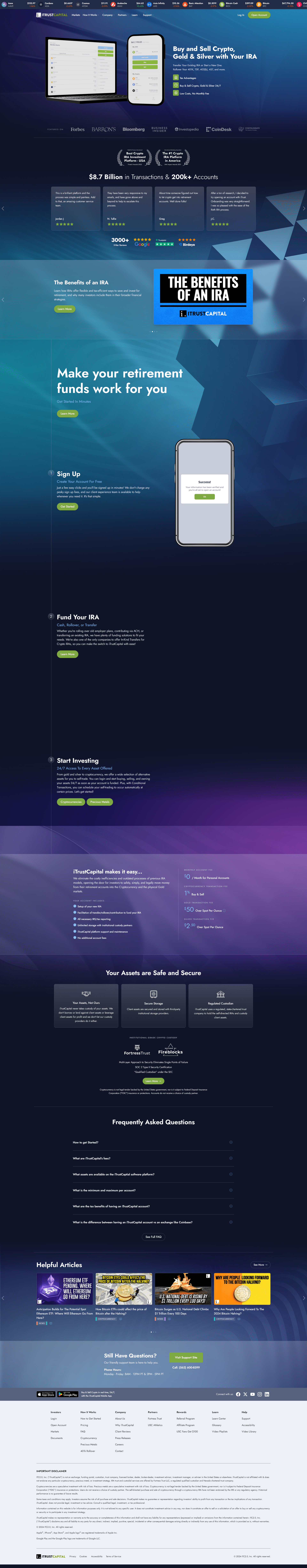 Log in | iTrustCapital | Login