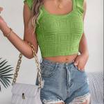 Square Neck Knitted Top Profile Picture