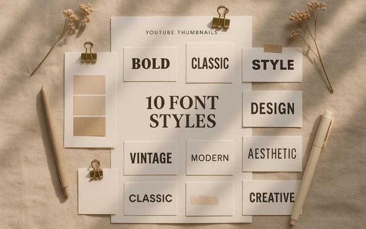 Top 10 Fonts for YouTube Thumbnails in 2025: Boost Click-Through Rates with Bold Design | Pearltrees